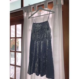 Crushed velvet dress